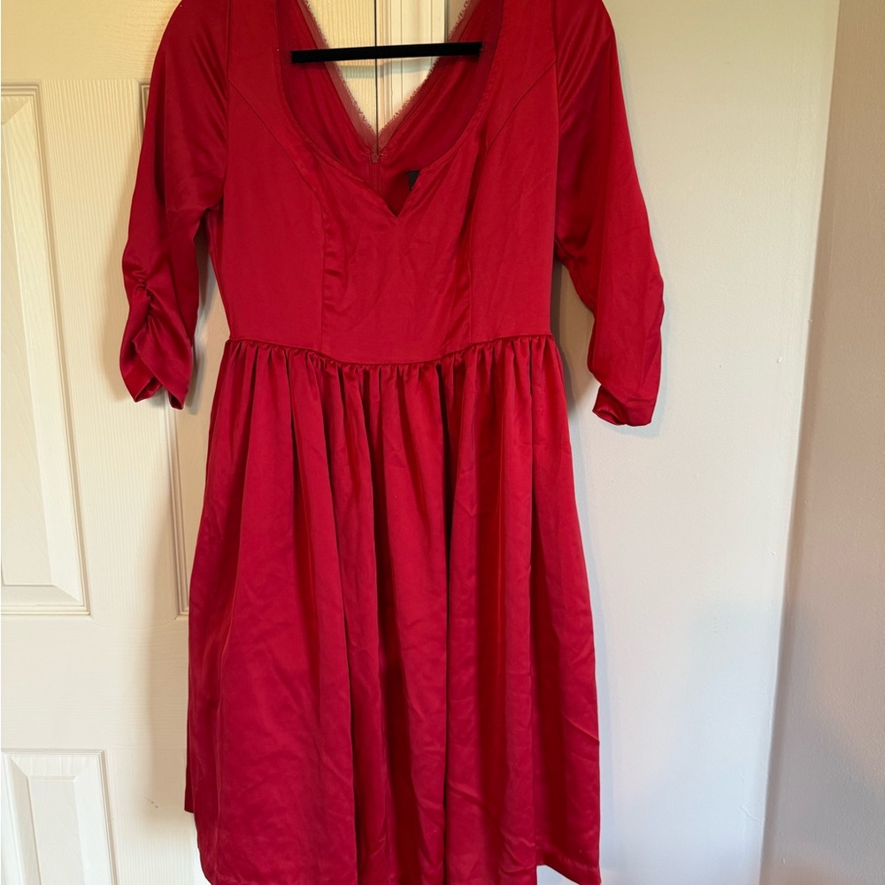 Elegant Red Women's Dress